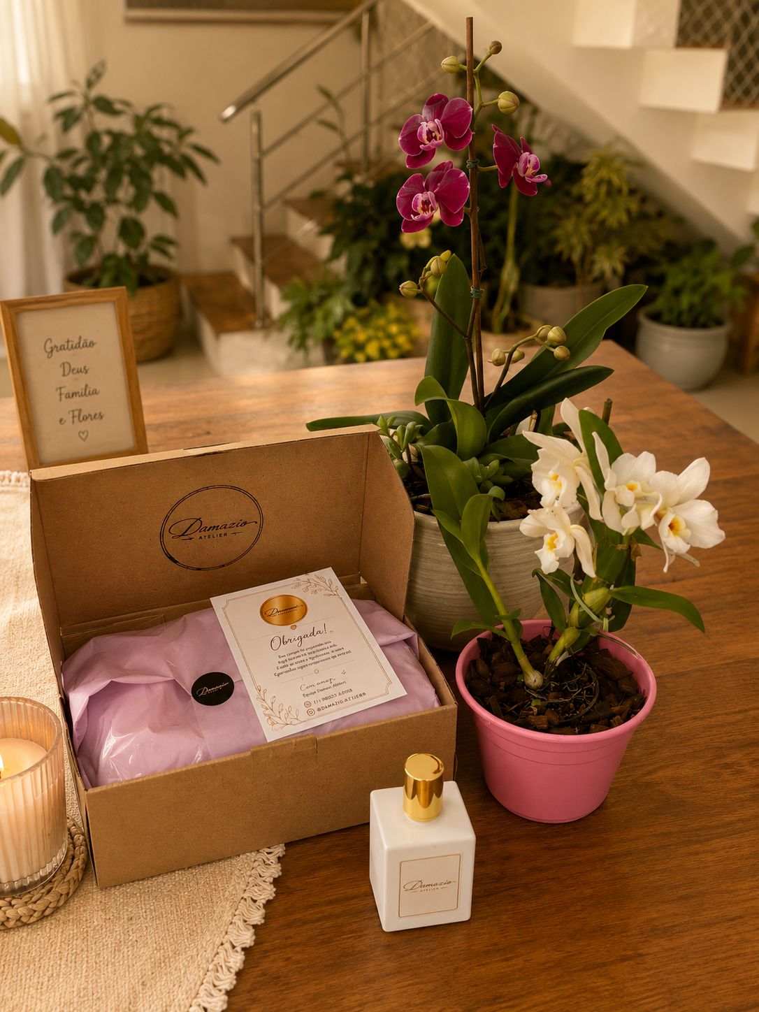 Linha Presentes e embalagens da Damazio Atelier